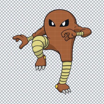 Hitmonlee Pokemon SVG, PNG, DXF, EPS for Glowforge, DIY Crafts or More - Digital Download