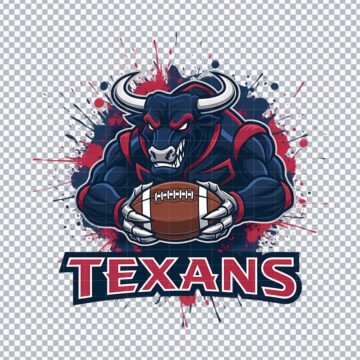 Houston Texans Mascot NFL PNG for Sublimation Printer, T-Shirt Printing or More - Ready to Print