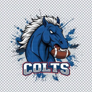 Indianapolis Colts Mascot NFL PNG for Sublimation Printer, Mug Printing or More - Print & Cut Ready