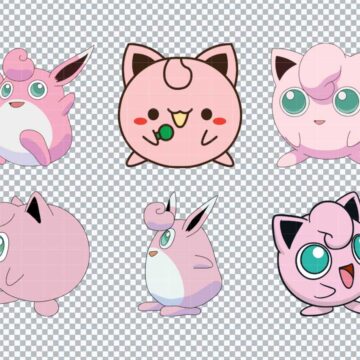Jigglypuff Pokemon SVG, PNG, DXF, EPS for Cricut, DIY Crafts or More - High-Res 300DPI
