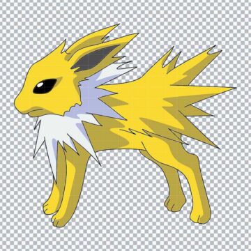Jolteon Pokemon SVG, PNG, DXF, EPS for CorelDRAW, Vector Design or More - Printable Files