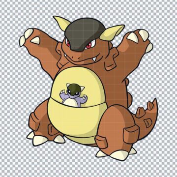 Kangaskhan Pokemon SVG, PNG, DXF, EPS for Cricut, Iron On or More - Print & Cut Ready