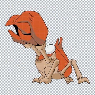 Krabby Pokemon SVG, PNG, DXF, EPS for Vinyl Crafts, DIY Crafts or More - No Sign Up Required