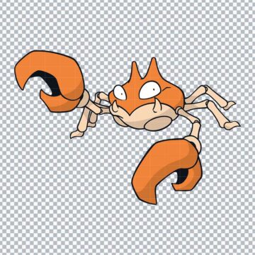 Krabby Pokemon Characters SVG, PNG, DXF, EPS for Silhouette, Sticker Printing or More - High-Res 300DPI