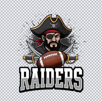 Las Vegas Raiders Mascot NFL PNG for DTF Printer, DIY Crafts or More - High-Res 300DPI