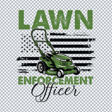 Lawn Enforcement Officer Father's Day PNG for Inkjet Printer, Scrapbooking or More - Download Now