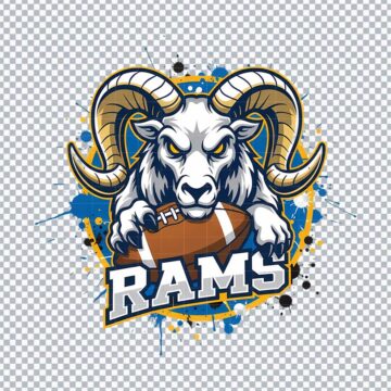 Los Angeles Rams Mascot NFL PNG for Cricut, Sticker Printing or More - No Account Needed