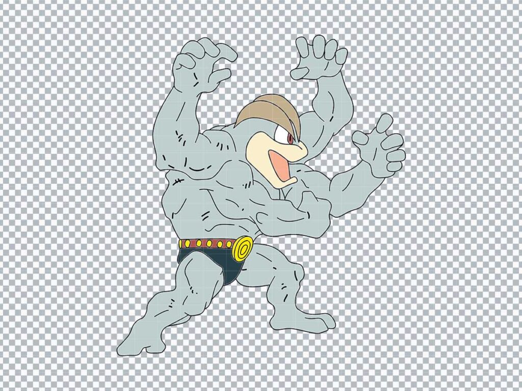 Machamp Pokemon SVG, PNG, DXF, EPS - Free Digital Files