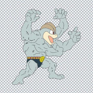Machamp Pokemon SVG, PNG, DXF, EPS for Scrapbooking, Card Making or More - Free Digital Files