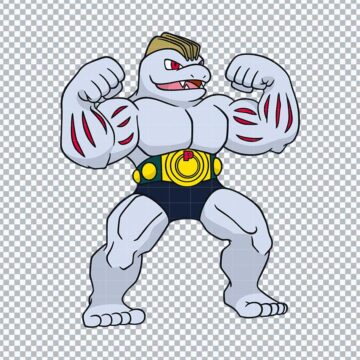 Machoke Pokemon Go SVG, PNG, DXF, EPS for Cricut, T-Shirt Printing or More - Free Printable Designs