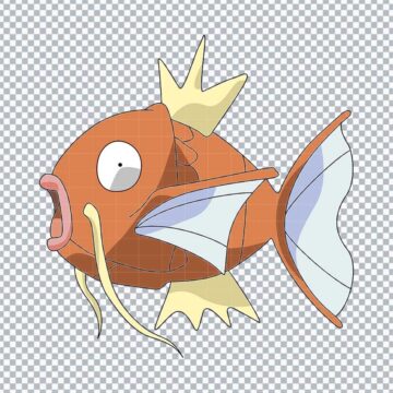 Magikarp Pokemon SVG, PNG, DXF, EPS for Silhouette, T-Shirt Printing or More - Free Download Design