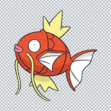 Magikarp Pokemon Characters SVG, PNG, DXF, EPS for Cricut, Sublimation or More - Free Design Files