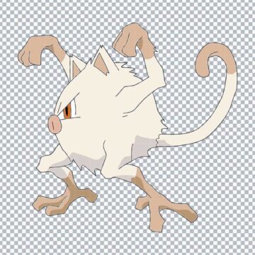 Mankey Pokemon SVG, PNG, DXF, EPS for Cameo, Sticker Printing or More - Instant Download