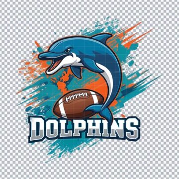 Miami Dolphins Mascot NFL PNG for Cricut, T-Shirt Printing or More - Free Digital Files