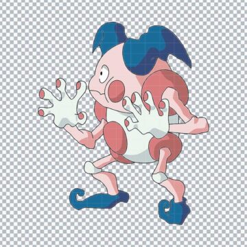 Mr. Mime Pokemon SVG, PNG, DXF, EPS for Canva, Sticker Printing or More - Printable Files