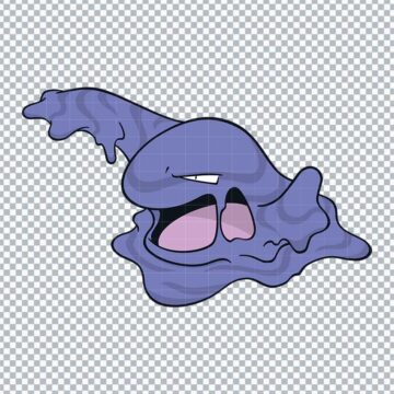 Muk Pokemon SVG, PNG, DXF, EPS for Canva, Scrapbooking or More - Multi-Format Files