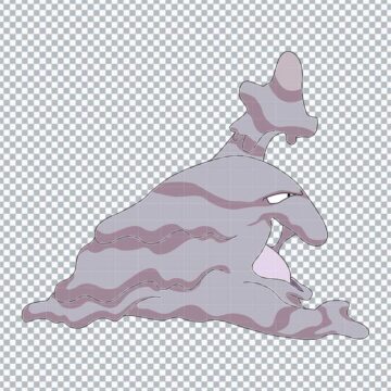 Muk Pokemon Go SVG, PNG, DXF, EPS for Canva, Card Making or More - Printable Designs
