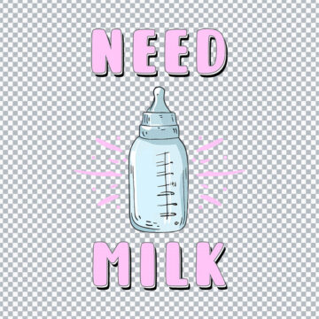 Need Milk Father's Day Funny PNG for Cricut, Sticker Printing or More - Print & Cut Ready