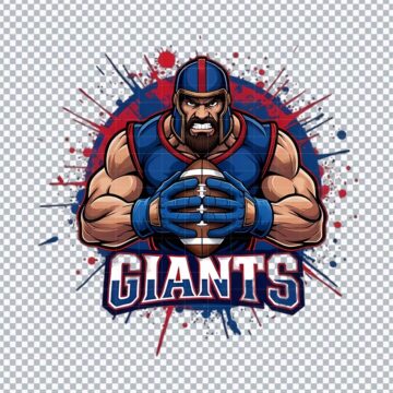 New York Giants Mascot NFL PNG for Silhouette, Sticker Printing or More - Free Digital Design