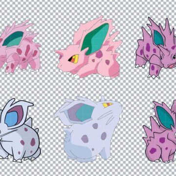 Nidoran Pokemon SVG, PNG, DXF, EPS for Silhouette, Paper Cutting or More - Free Digital Files