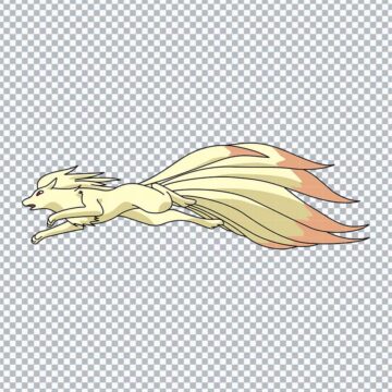 Ninetales Pokemon SVG, PNG, DXF, EPS for DTF Printing, T-Shirt or More - High-Res 300DPI