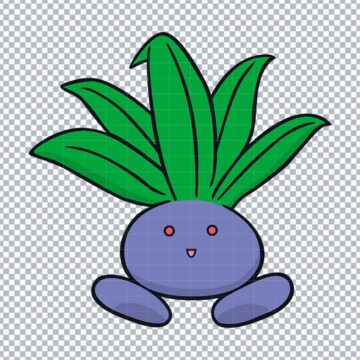Oddish Pokemon Go SVG, PNG, DXF, EPS for Printable, DIY Crafts or More - No Account Needed