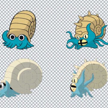 Omastar Pokemon SVG, PNG, DXF, EPS for Silhouette, DIY Crafts or More - Free Printable Designs