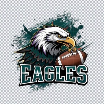 Philadelphia Eagles Mascot NFL PNG for Paper Crafts, Scrapbooking or More - Free Download Design