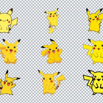 Pikachu Pokemon SVG, PNG, DXF, EPS for Silhouette, Craft Projects or More - Free Design