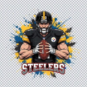 Pittsburgh Steelers Mascot NFL PNG for Scrapbooking, Card Making or More - Free Download