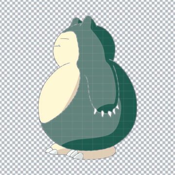 Pokémon Snorlax PNG, SVG, DXF, EPS for Cricut, Vinyl Cutting or More - High-Res 300DPI
