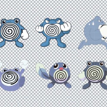 Poliwag Pokemon SVG, PNG, DXF, EPS for Adobe Illustrator, Graphic Design or More - Free Design Files