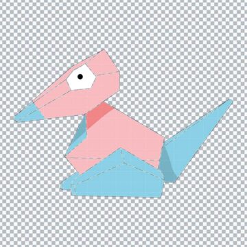 Porygon Pokemon PNG, SVG, DXF, EPS for Laser Cutting, DIY Crafts or More - Free Digital Files