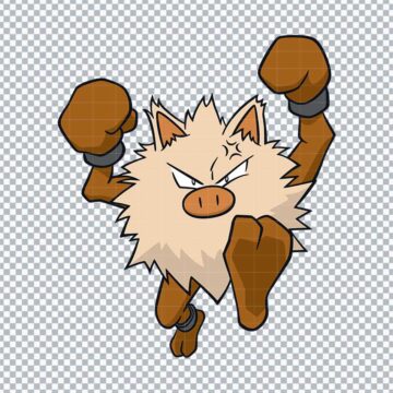 Primeape Pokemon Go PNG, SVG, DXF, EPS for DIY Crafts, Craft Projects or More - Free Printable Designs