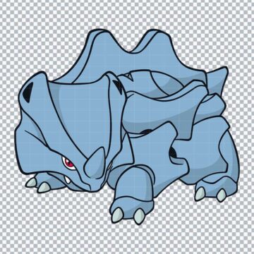 Rhydon Pokemon Go PNG, SVG, DXF, EPS for Cricut, DIY Crafts or More - Free Download