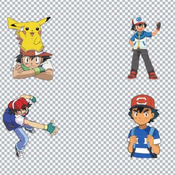 Satoshi Pokemon SVG, PNG, DXF, EPS for Brother ScanNCut, Vinyl Cutting or More - Free Vector Download