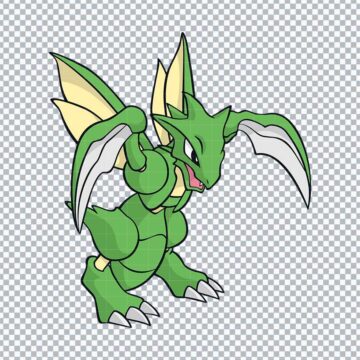 Scyther Pokemon Characters PNG, SVG, DXF, EPS for Silhouette, Vinyl Cutting or More - Free No Registration