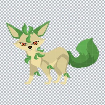 Sprigatito Pokemon PNG, SVG, DXF, EPS for Cameo, Craft Projects or More - Print & Cut Ready