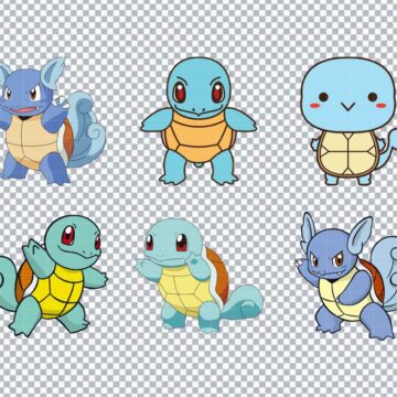 Squirtle Pokemon SVG, PNG, DXF, EPS for CorelDRAW, Graphic Design or More - Instant Access