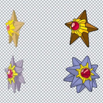 Staryu Pokemon SVG, PNG, DXF, EPS for CorelDRAW, Vector Design or More - Download Now