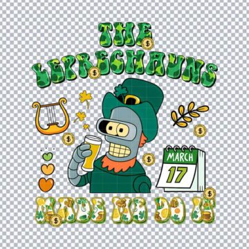 The Leprechaun Made Me Do It Patrick's Day PNG for Brother ScanNCut, T-Shirt Printing or More - Download Now