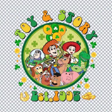 Toy Store Est.1995 St Patrick's Day PNG for Brother ScanNCut, Sticker Printing or More - Digital Files