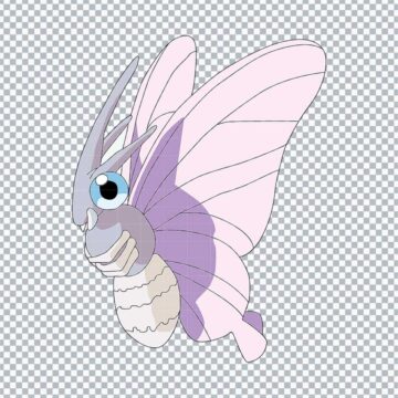 Venomoth Pokemon PNG, SVG, DXF, EPS for CorelDRAW, Graphic Design or More - Free Digital Files