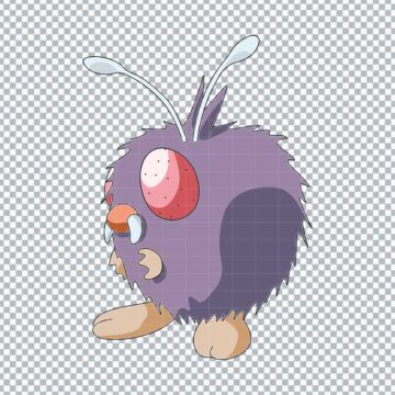 Venonat Pokemon PNG, SVG, DXF, EPS for Inkscape, DIY Crafts or More - Free Design