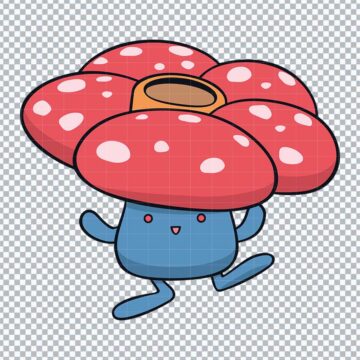 Vileplume Pokemon Anime PNG, SVG, DXF, EPS for Inkscape, Vinyl Cutting or More - Free Design Download