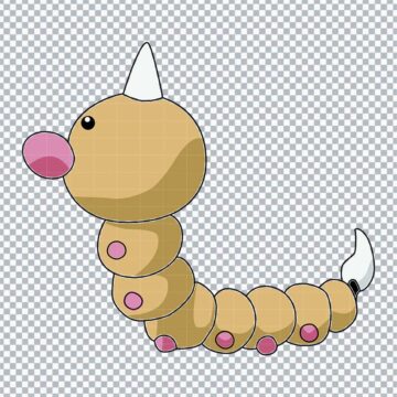 Weedle Pokemon PNG, SVG, DXF, EPS for Cricut, Iron On or More - Free Download