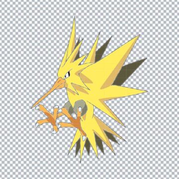 Zapdos Pokemon PNG, SVG, DXF, EPS for Silhouette, Sublimation or More - Free No Registration