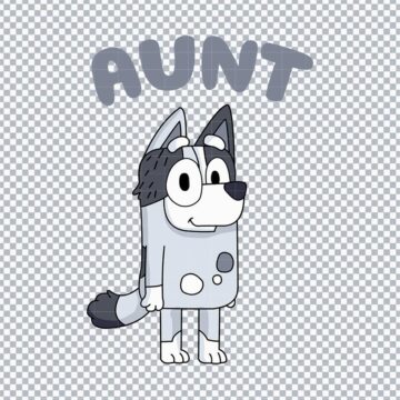 Aunt Bluey Family SVG, PNG, DXF, EPS for Cricut, Printing or More - Instant Download