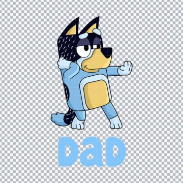 Bandit Heeler Bluey Dad SVG, PNG, DXF, EPS for Cricut, Craft Projects or More - Digital Download