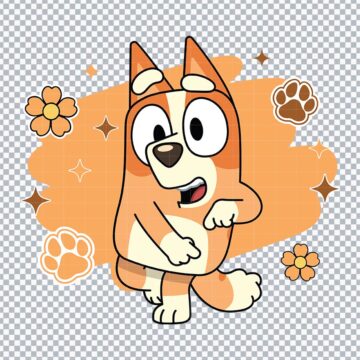 Bingo Bluey Family SVG, PNG, DXF, EPS for Cricut, T-Shirt Printing or More - Printable Files